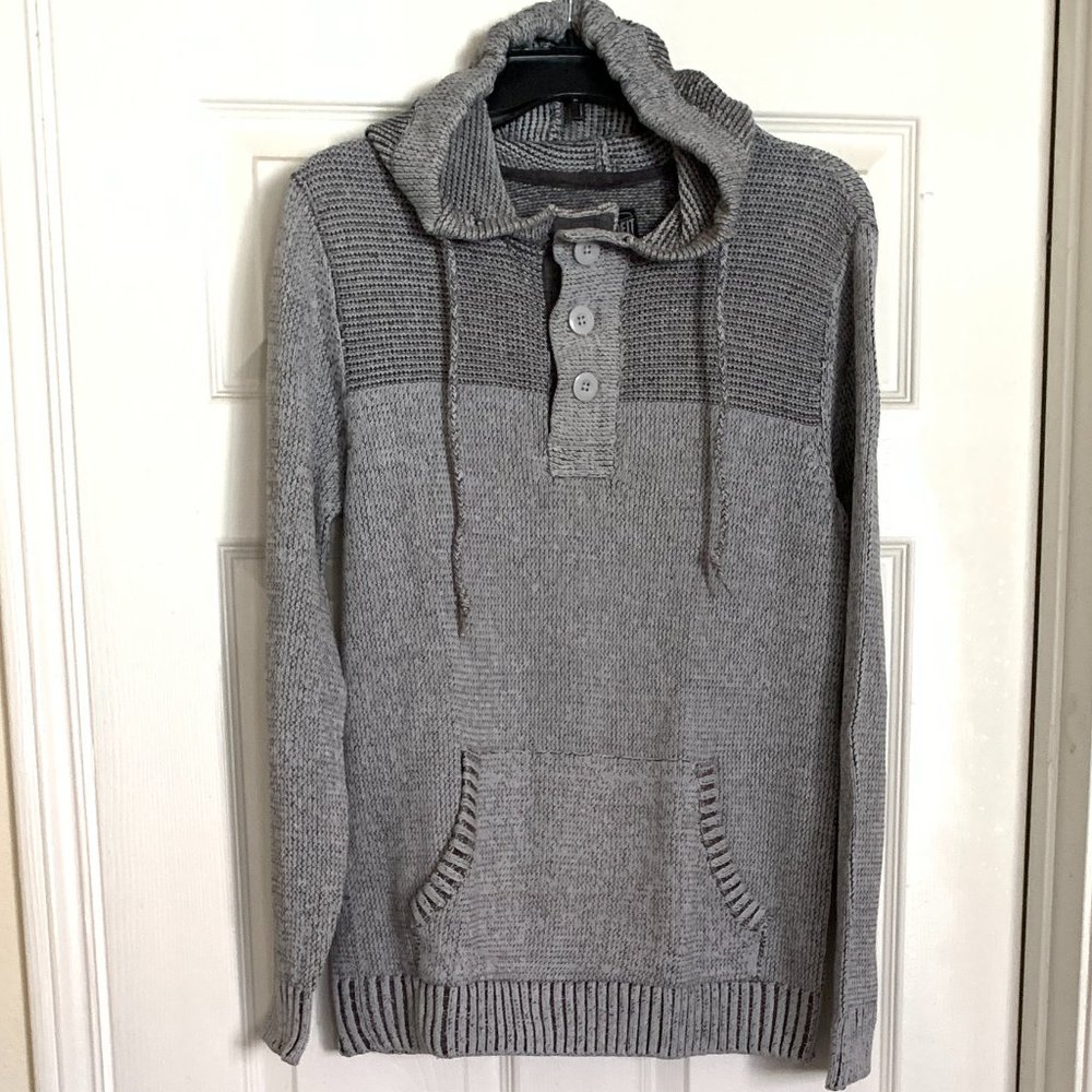 Boy's hoody-sweater. Gray. Size M